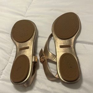 Tory Burch Rose Gold Sandals